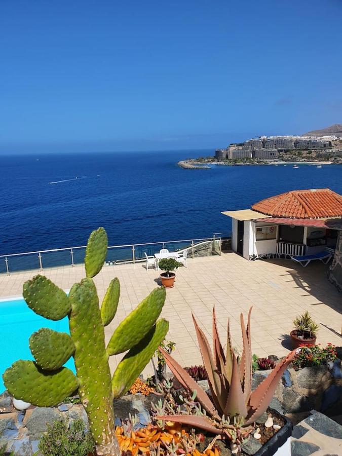 Very Romantic Seaview Apartment Patalavaca Mogan With Warm Pool Exterior photo