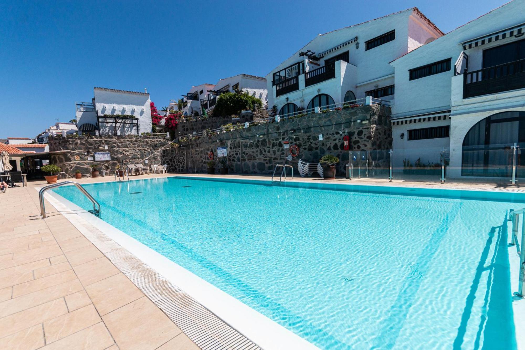 Very Romantic Seaview Apartment Patalavaca Mogan With Warm Pool Exterior photo
